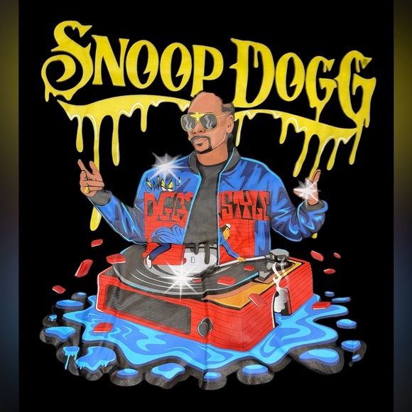 Unisex Snoop Dogg Doggy Style Black Tee Size s/P - Picture 2 of 3